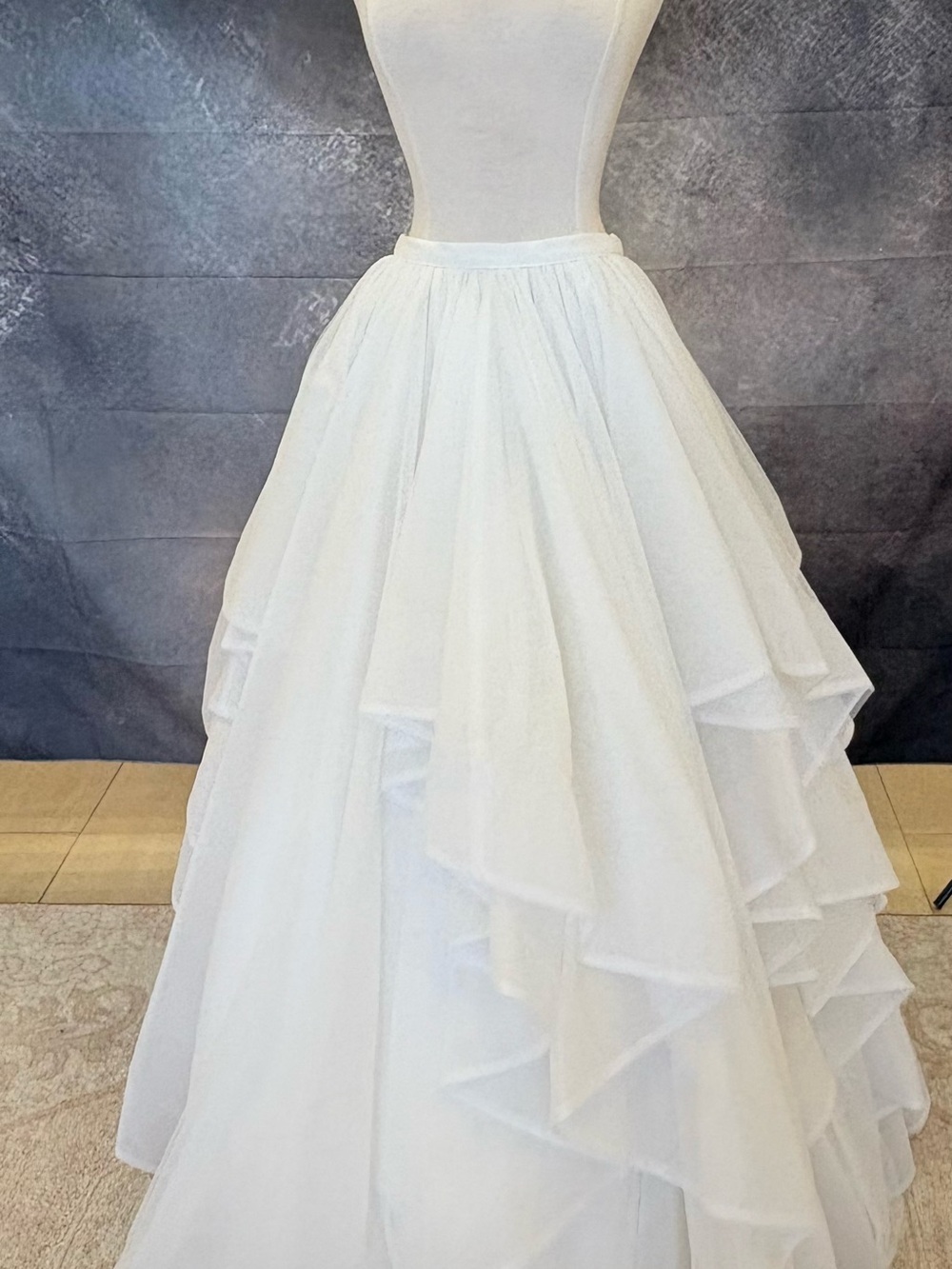 Martina Liana ivory Layered Tulle Bridal Skirt, size 8, style Stevie